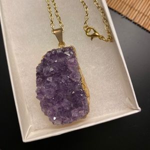 Purple Amethyst Quarts Necklace 💜